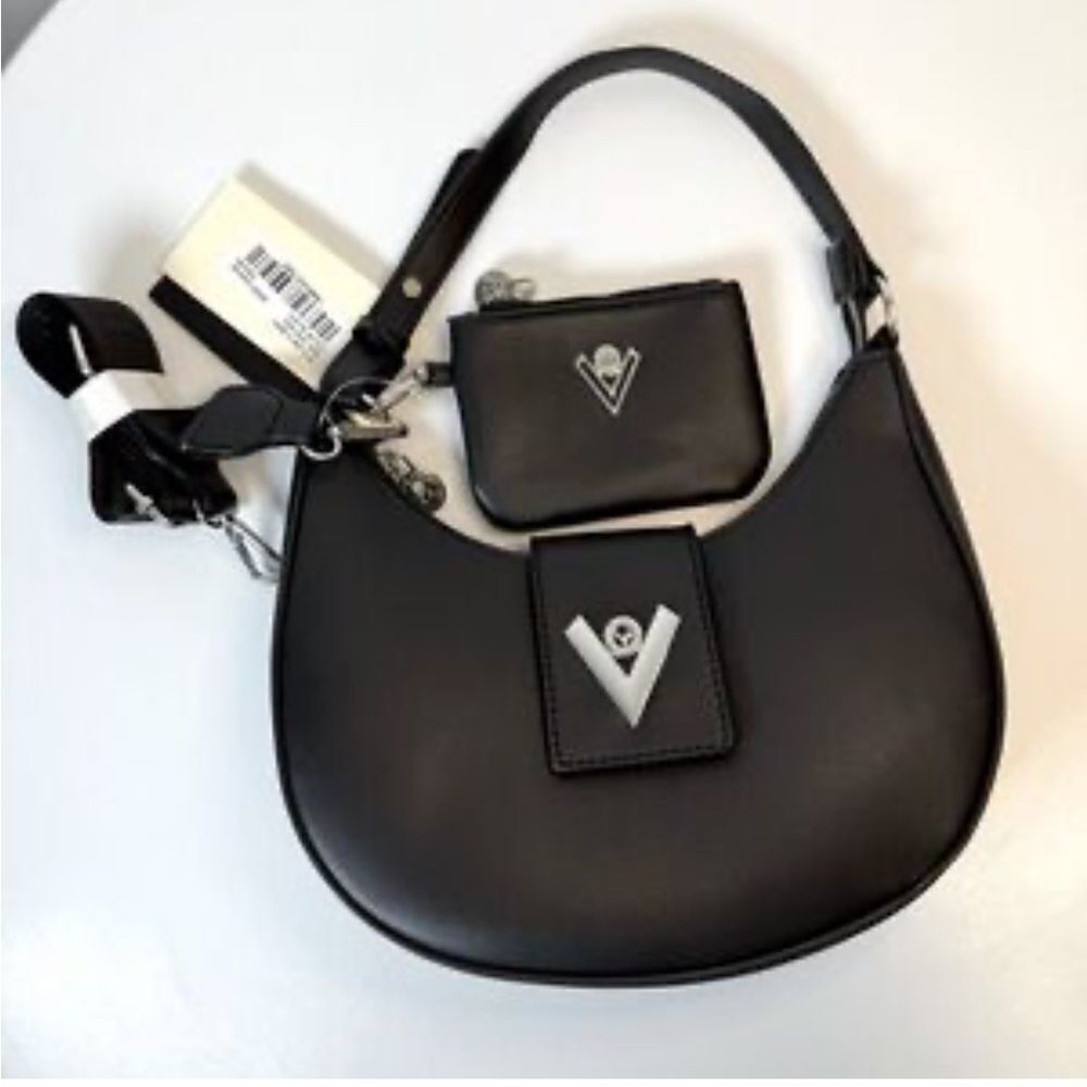 Valentino Orlandi Crescent Shape Shoulder Bag with wallet  NWT